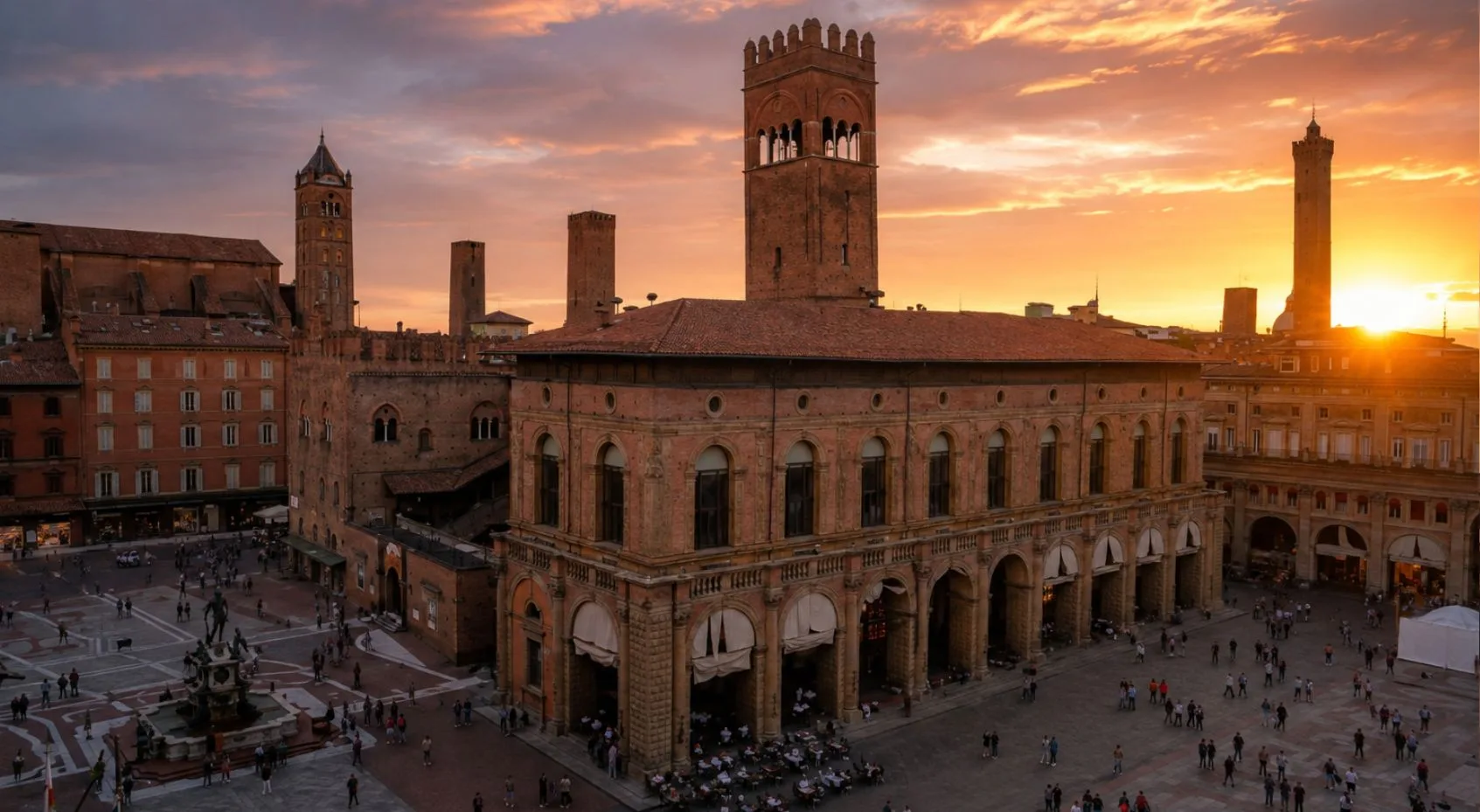 Panorama della città di Bologna